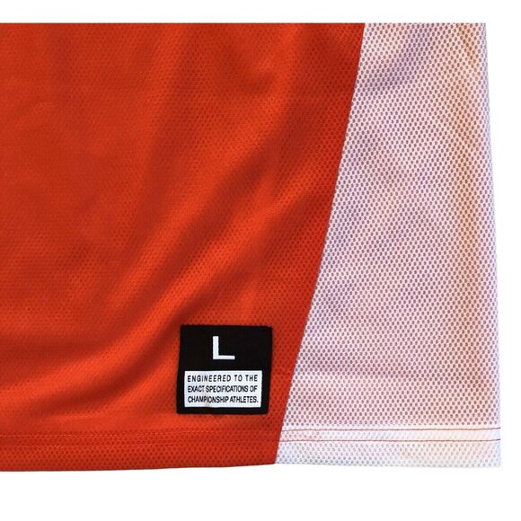 Nike Womens Reversible Pinnie Sleeveless Lacrosse Jersey Orange/White Large New - Picture 9 of 16